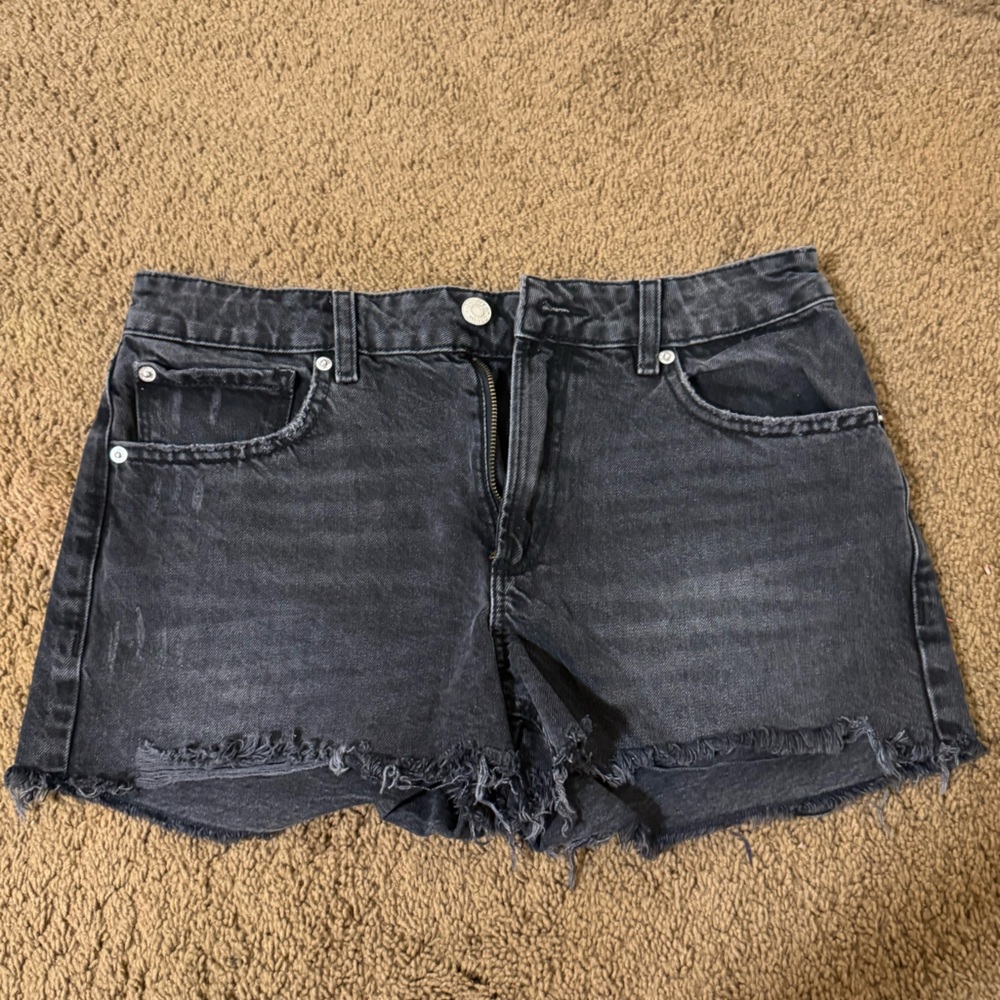 GARAGE Black Jean Shorts